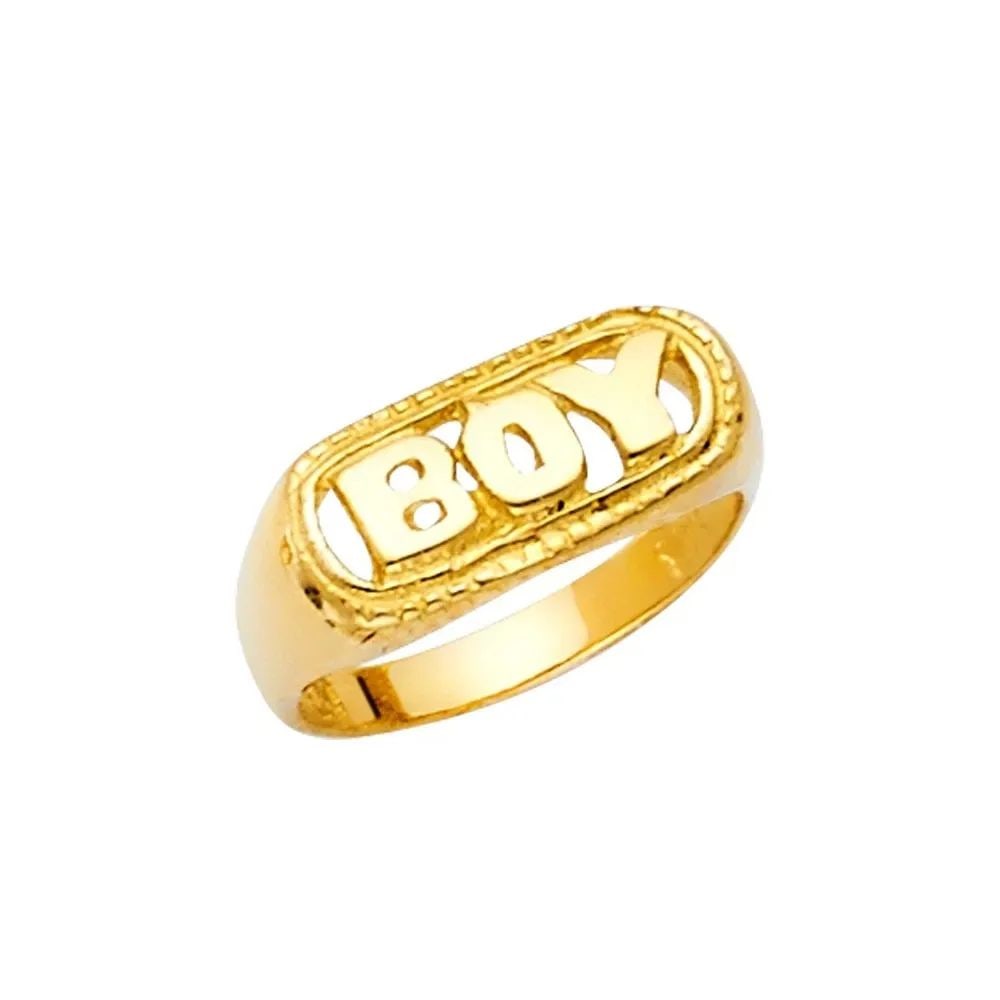 NEW 14K YELLOW GOLD BABIES RING (1 of 2)