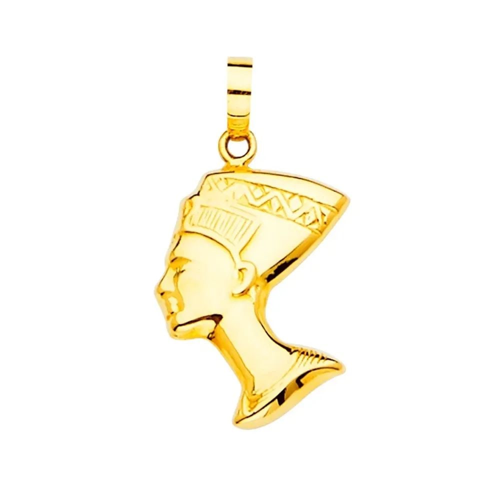 NEW 14K YELLOW GOLD PHARAOH PENDANT (1 of 2)