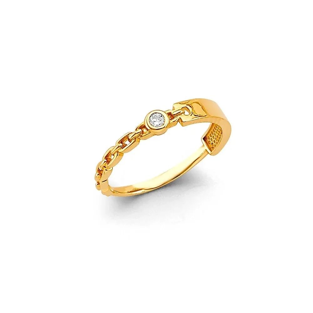 NEW 14K YELLOW GOLD LADIES RING (1 of 2)