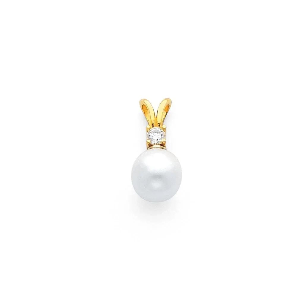 NEW 14K YELLOW GOLD PEARL PENDANT: NEW 14K YELLOW GOLD PEARL PENDANT 725 PEARL PENDANT 725 NEW 14K YELLOW GOLD Height : 15 mm Width : 8 mm Apx. WEIGHT : 1.1g