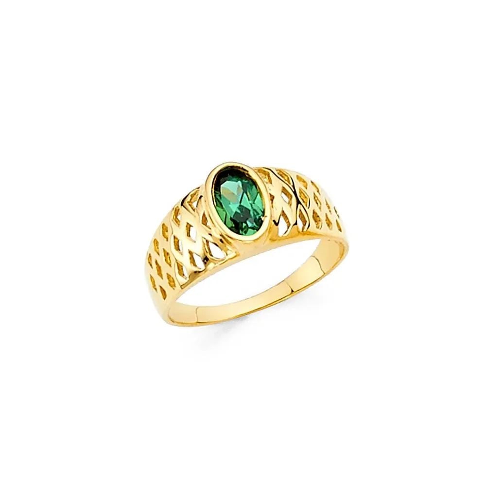 NEW 14K YELLOW GOLD BABIES RING (1 of 2)
