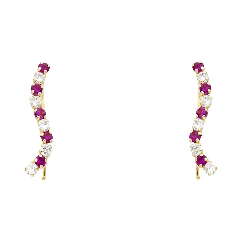 NEW 14K YELLOW GOLD LINED EARRINGS: NEW 14K YELLOW GOLD LINED EARRINGS LINED EARRINGS NEW 14K YELLOW GOLD