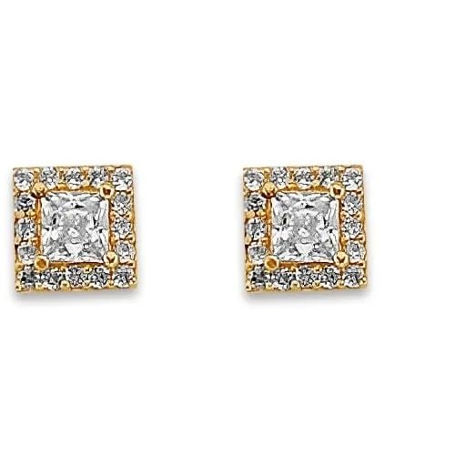 NEW 14K YELLOW GOLD CLUSTER STUD EARRINGS WITH SCREW BACK: NEW 14K YELLOW GOLD CLUSTER STUD EARRINGS WITH SCREW BACK CLUSTER STUD EARRINGS WITH SCREW BACK NEW 14K YELLOW GOLD