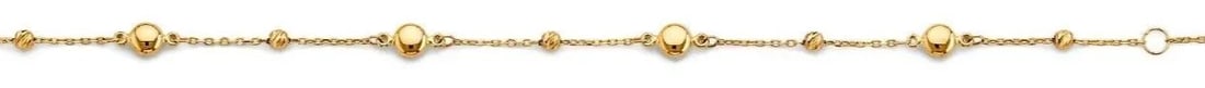 NEW 14K YELLOW GOLD LIGHT BALL BRACELET (1 of 2)