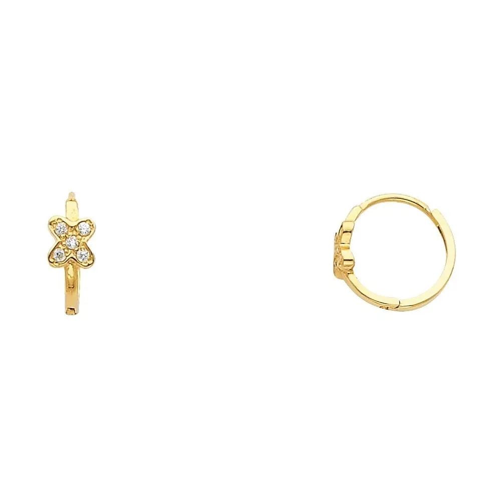 NEW 14K YELLOW GOLD HUGGIES EARRINGS: NEW 14K YELLOW GOLD HUGGIES EARRINGS HUGGIES EARRINGS NEW 14K YELLOW GOLD HEIGHT - 10 mm WIDTH - 10 mm Apx WEIGHT - 0.8 g