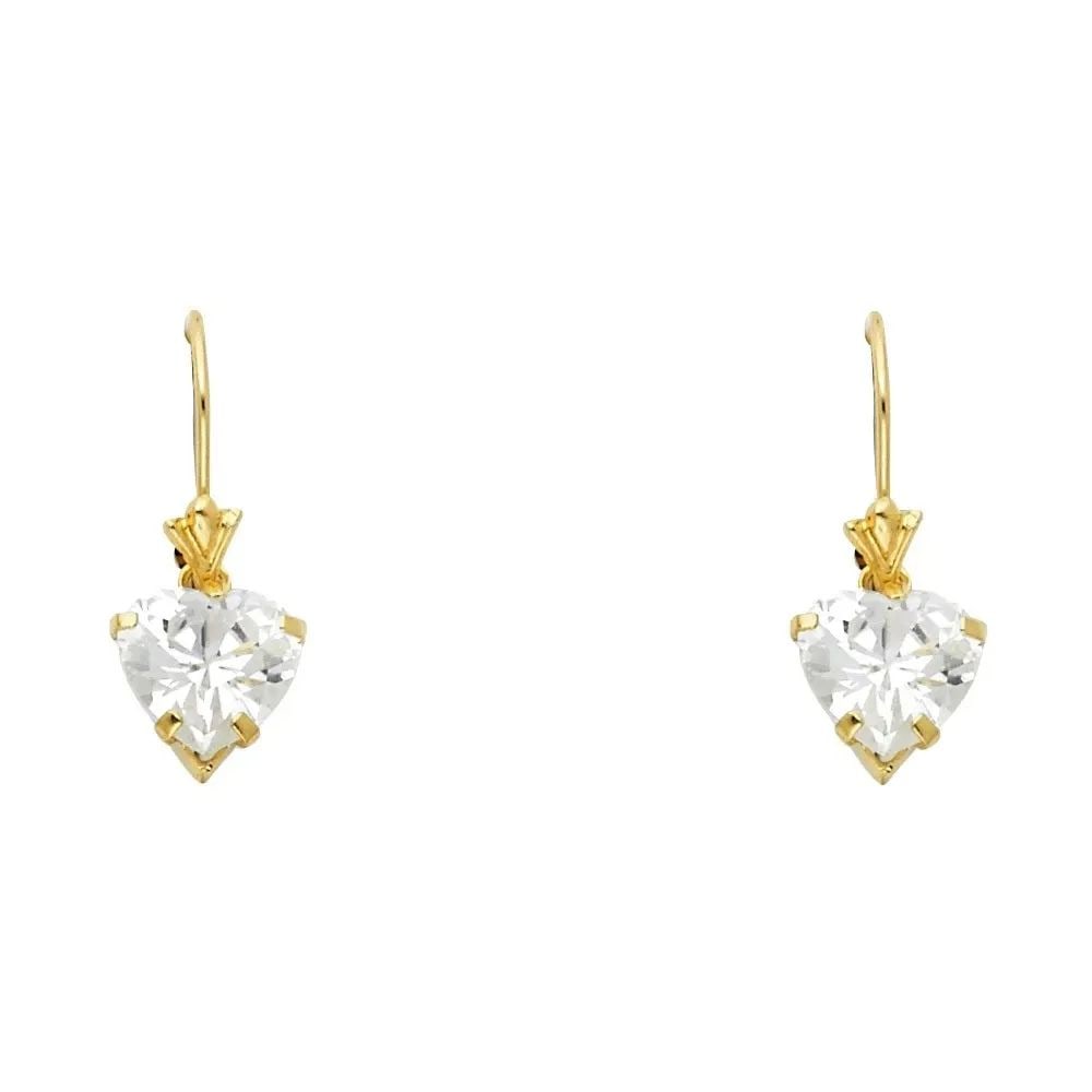 NEW 14K YELLOW GOLD STUD EARRINGS (1 of 2)