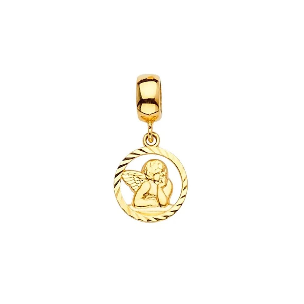 NEW 14K YELLOW GOLD ANGEL CHARM FOR MIX&MATCH BRACELET (1 of 2)