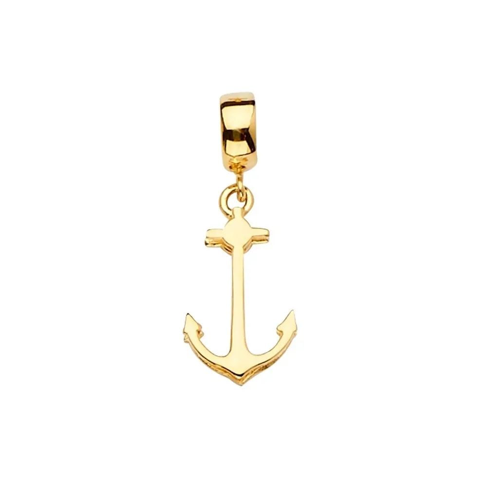 NEW 14K YELLOW GOLD ANCHOR CHARM FOR MIX&MATCH BRACELET (1 of 2)