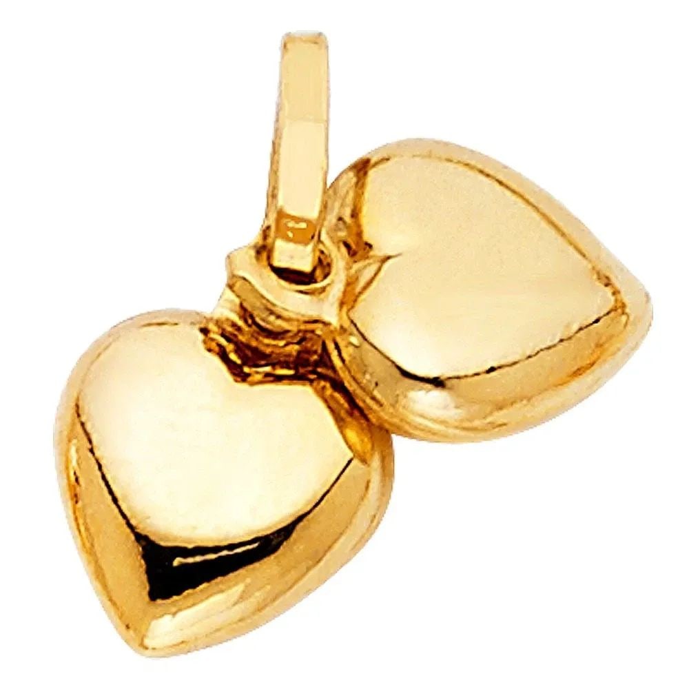 NEW 14K YELLOW GOLD HOLLOW HEART PENDANT (PT447): NEW 14K YELLOW GOLD HOLLOW HEART PENDANT (PT447) HOLLOW HEART PENDANT (PT447) NEW 14K YELLOW GOLD Height : 8 mm Width : 20 mm Apx. WEIGHT : 1g