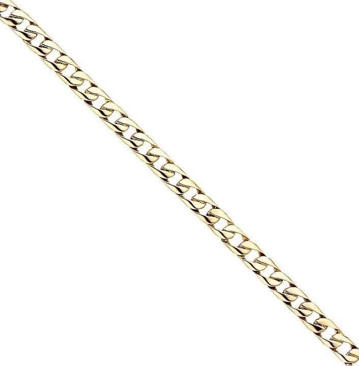 NEW 14K YELLOW GOLD CURB LINK BRACELET (1 of 2)