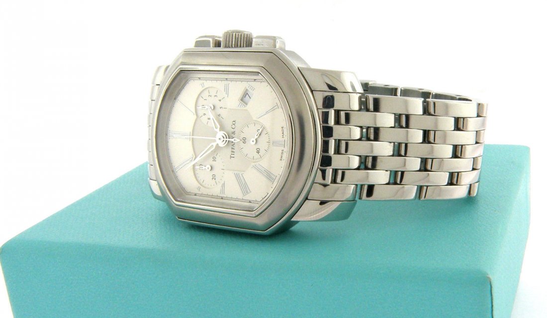 TIFFANY & Co. S/STEEL MEN\'S CHRONOGRAPH RESONATOR (1 of 3)
