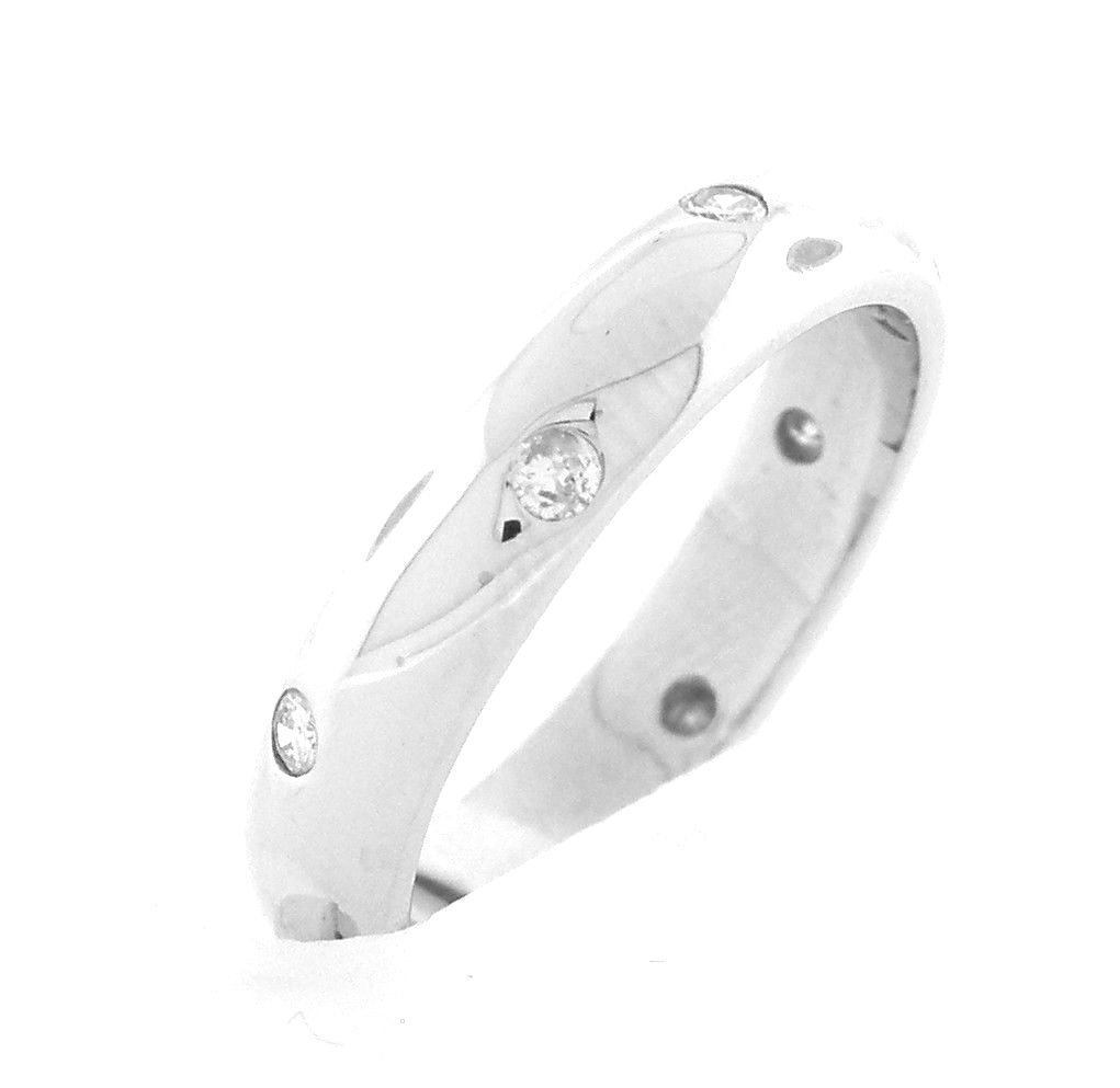 14K WHITE GOLD DIAMOND ETERNITY WEDDING BAND RING: Diamond Full Eternity RingConditionNewMaterial14K White goldStonesDiamonds H SI1Stone Weight0.25ct twSize7 Weight4.3g