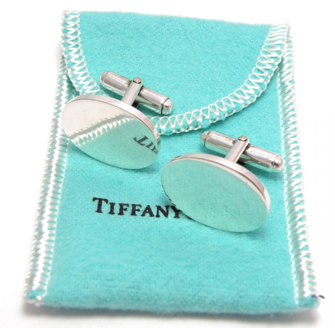 TIFFANY & Co. STERLING SILVER CUFFLINKS (1 of 2)
