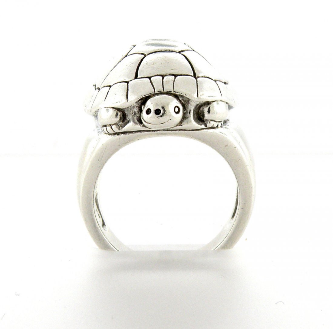 KIESELSTEIN CORD STERLING SILVER TURTLE RING (1 of 2)