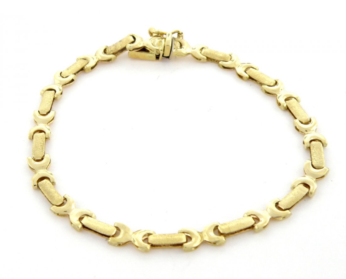 NEW 14K YELLOW GOLD LADIES GIRLS BRACELET ITALY (1 of 2)