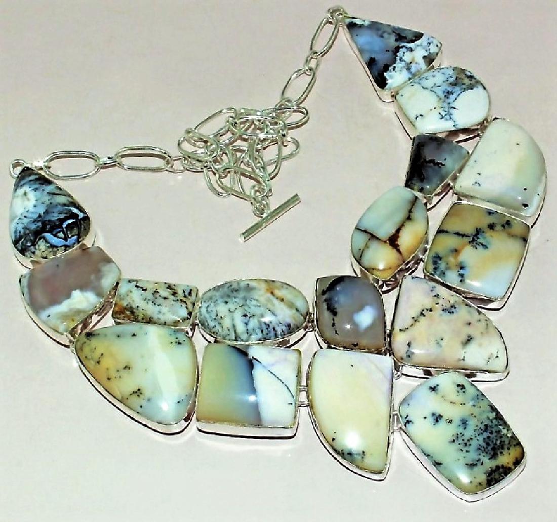 Dendrite Opal Silver Necklace (1 of 1)
