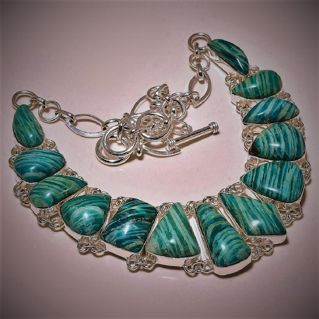 Amazonite Silver Necklace (1 of 1)