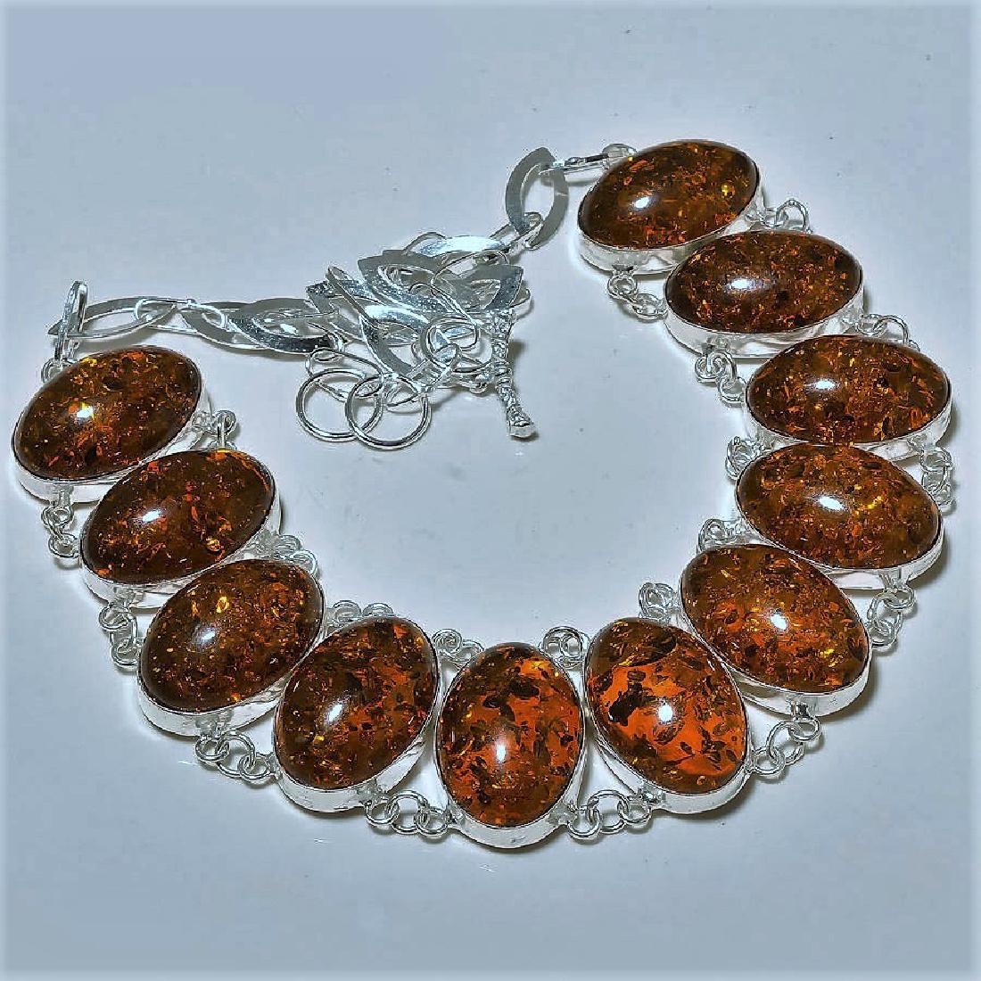 Baltic Amber Silver Necklace (1 of 1)