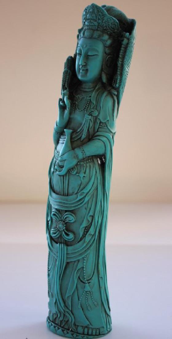 Chinese old rock  statue hand-carved statue buddha 10.6 (1 of 4)