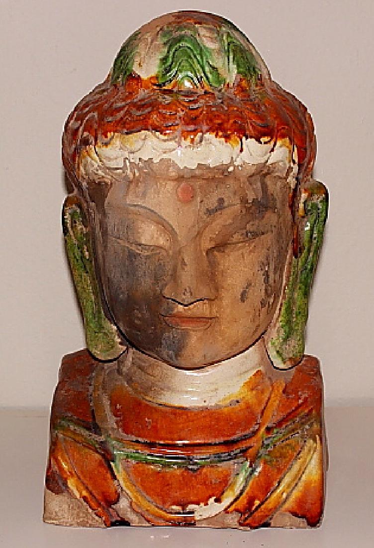 vintage Buddha Tri Color Ceramic (1 of 4)
