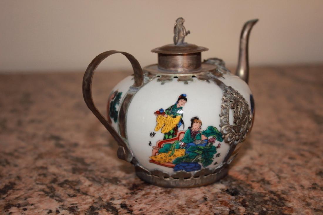 Vintage Ceramic Handpainted Teapot (1 of 2)