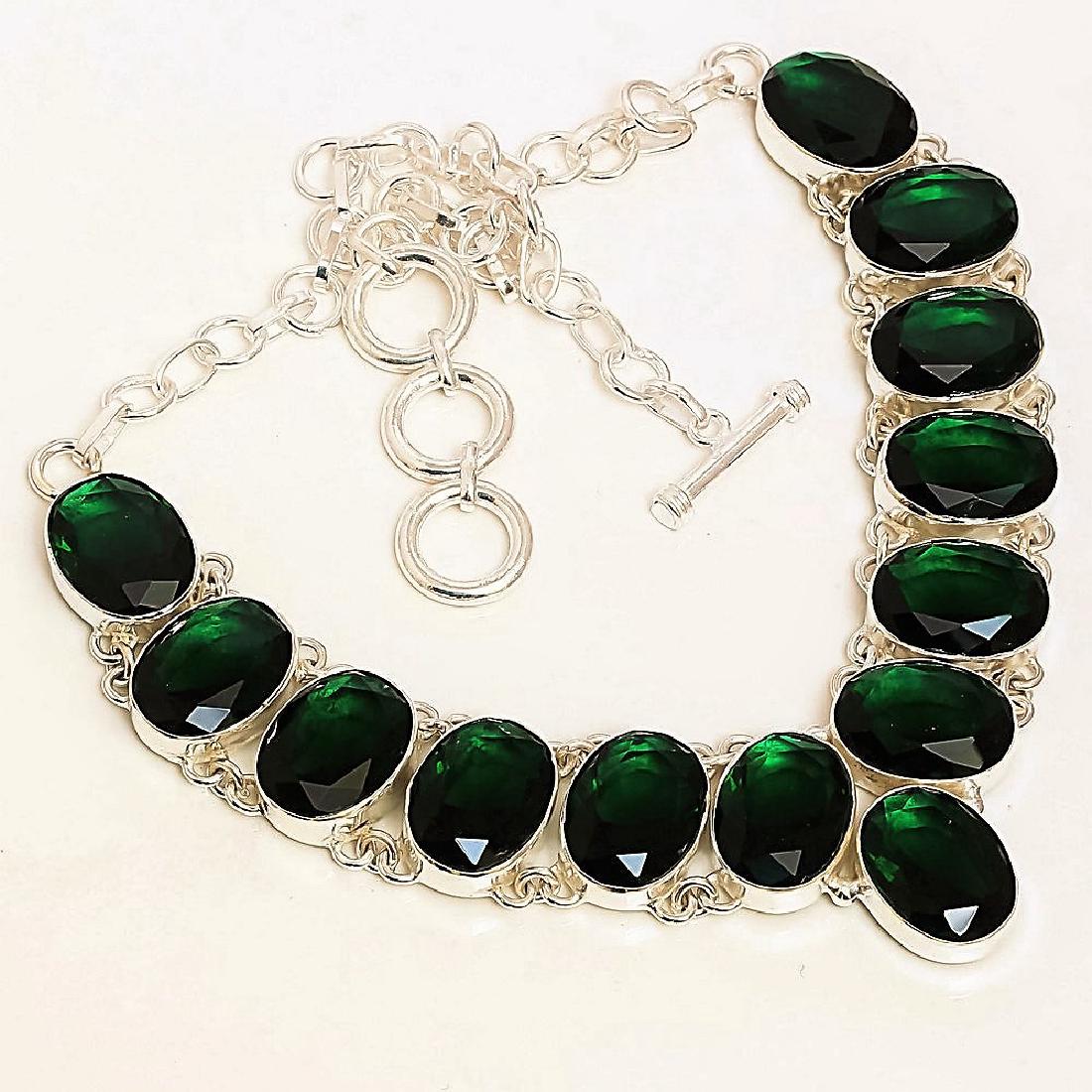 Chrome Diopside Sterling Silver Necklace (1 of 1)