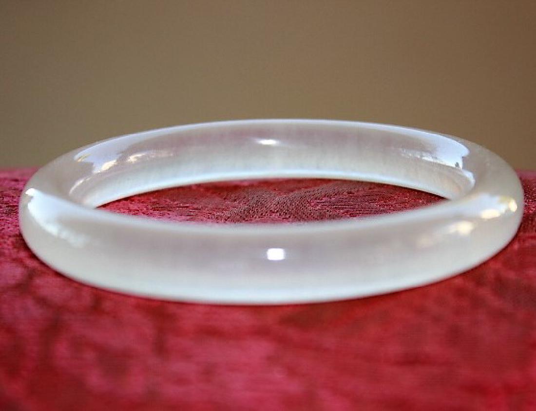 Chinese 100% jade hand-carved bracelet beautiful bangle (1 of 3)