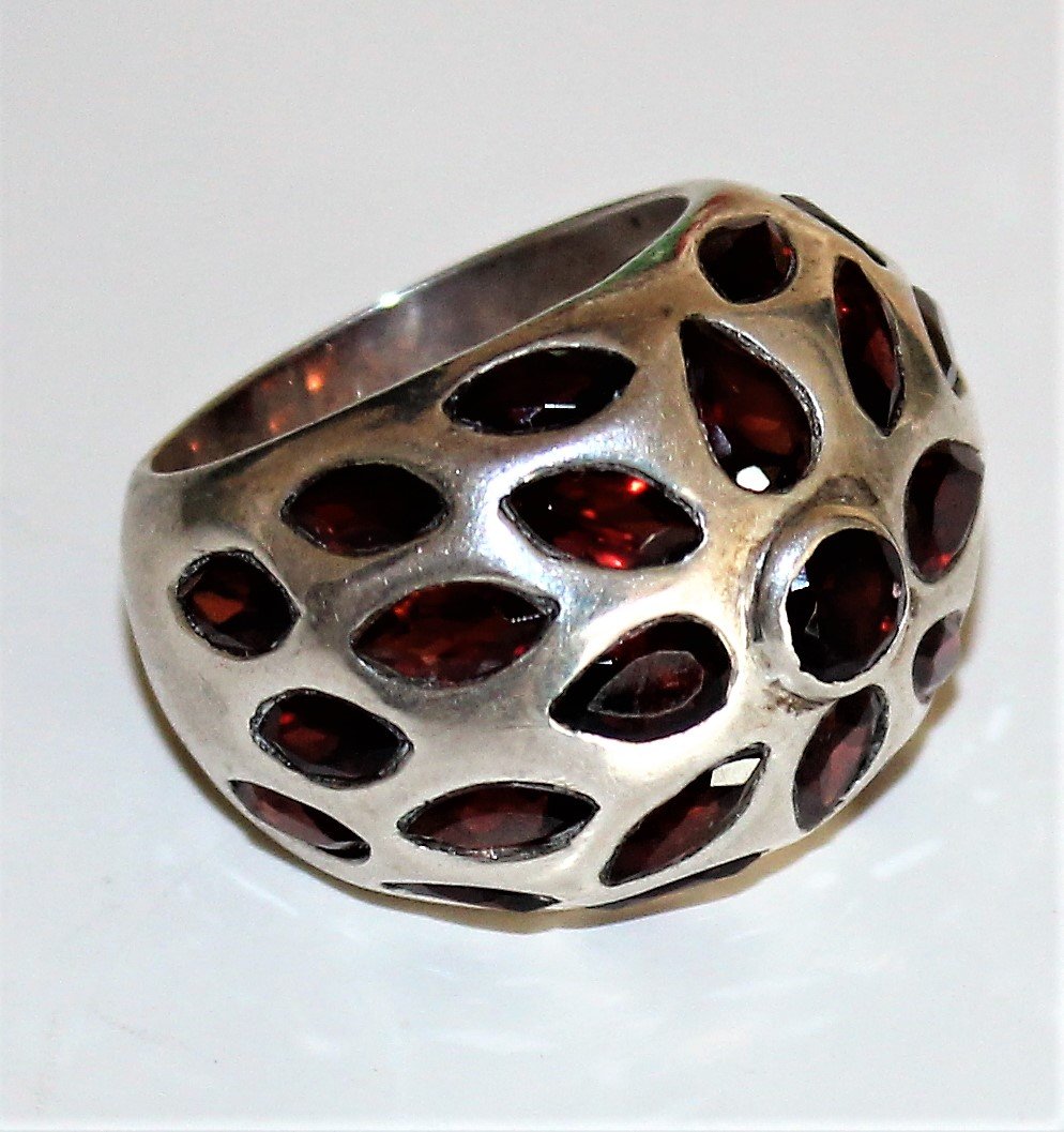 Vintage old Garret women's ring 925 Silver size 8 (1 of 2)