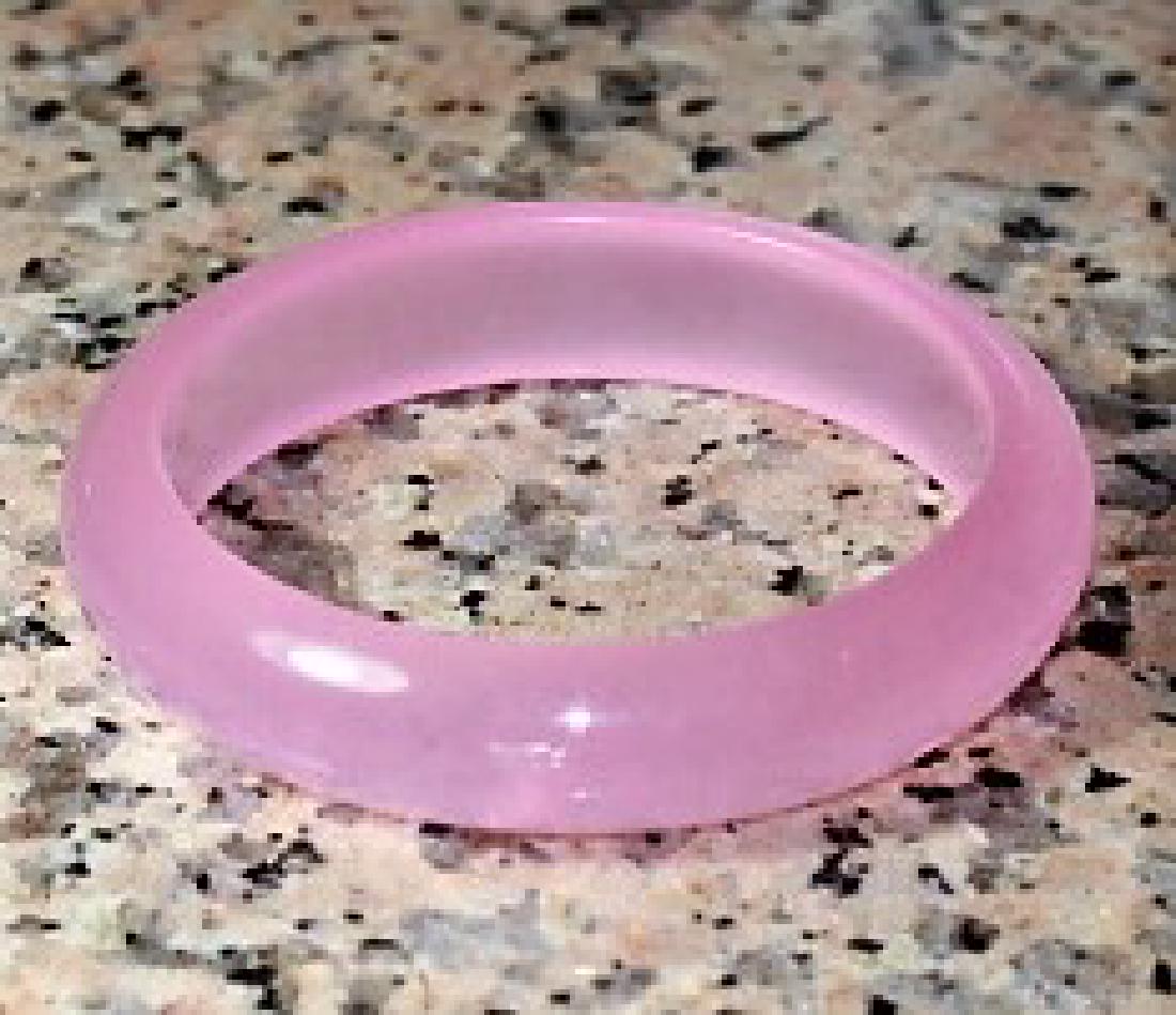 Lavender Pink Jade Bangle Bracelet 60mm (1 of 2)