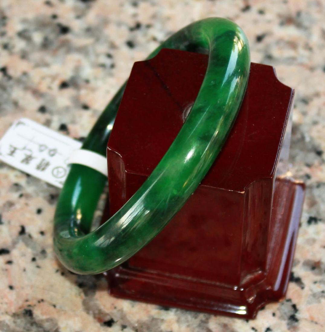 NATURE BEAUTIFUL GREEN JADE JADEITE BRACELET BANGLE (1 of 3)