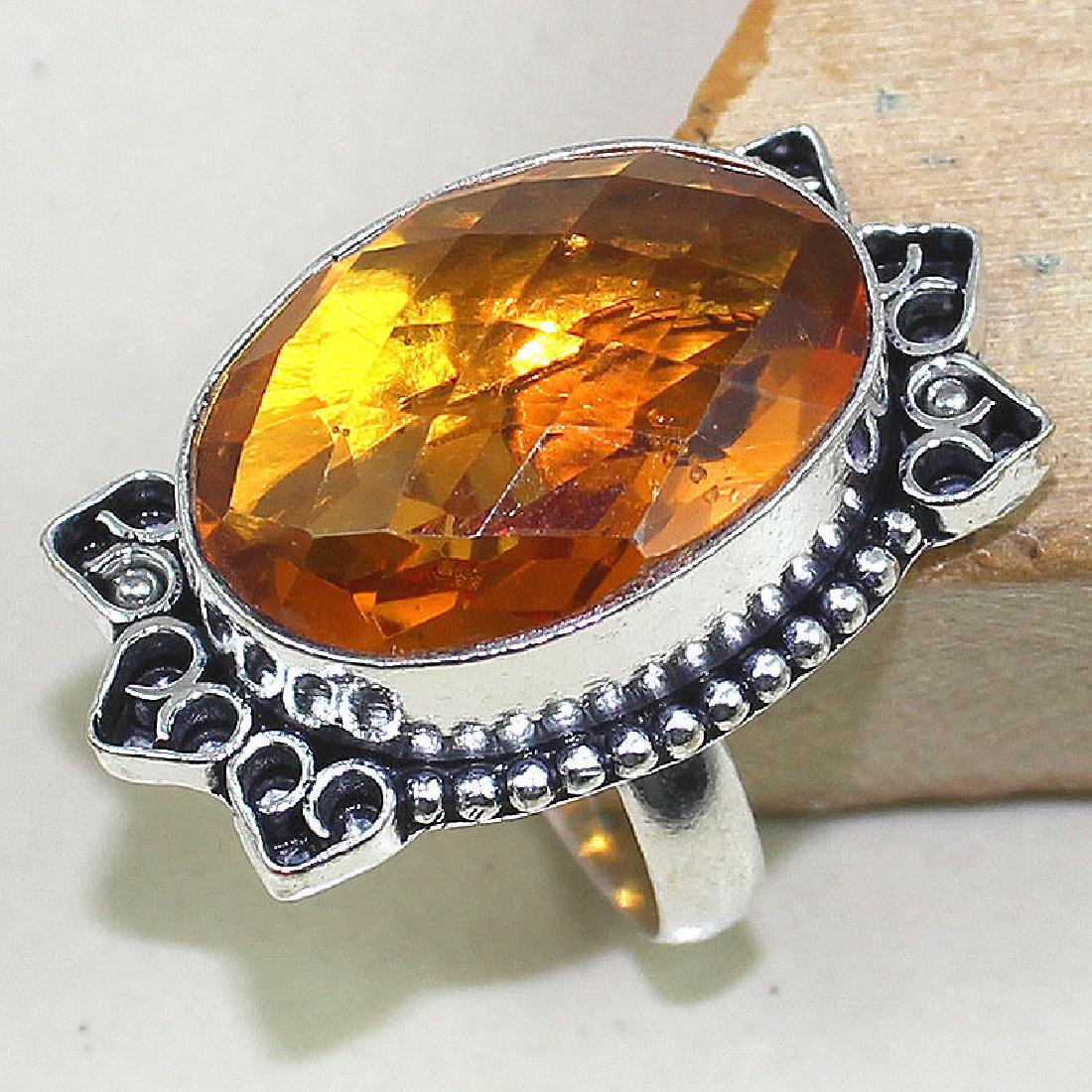 Citrine 925 Silver Ring (1 of 1)