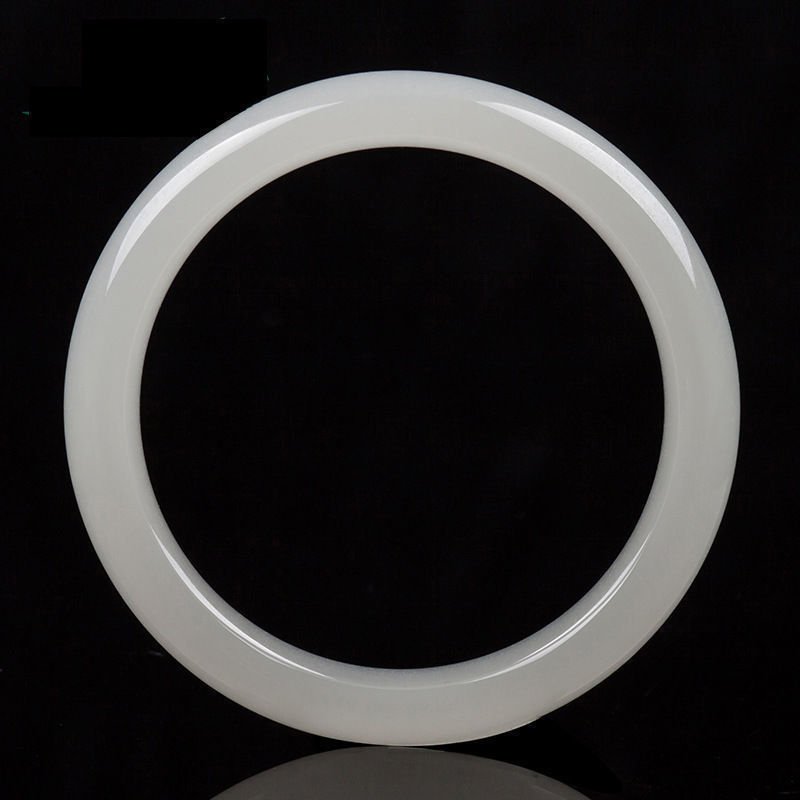 Unique Chinese 100% jade hand-carved bracelet 58mm (1 of 3)