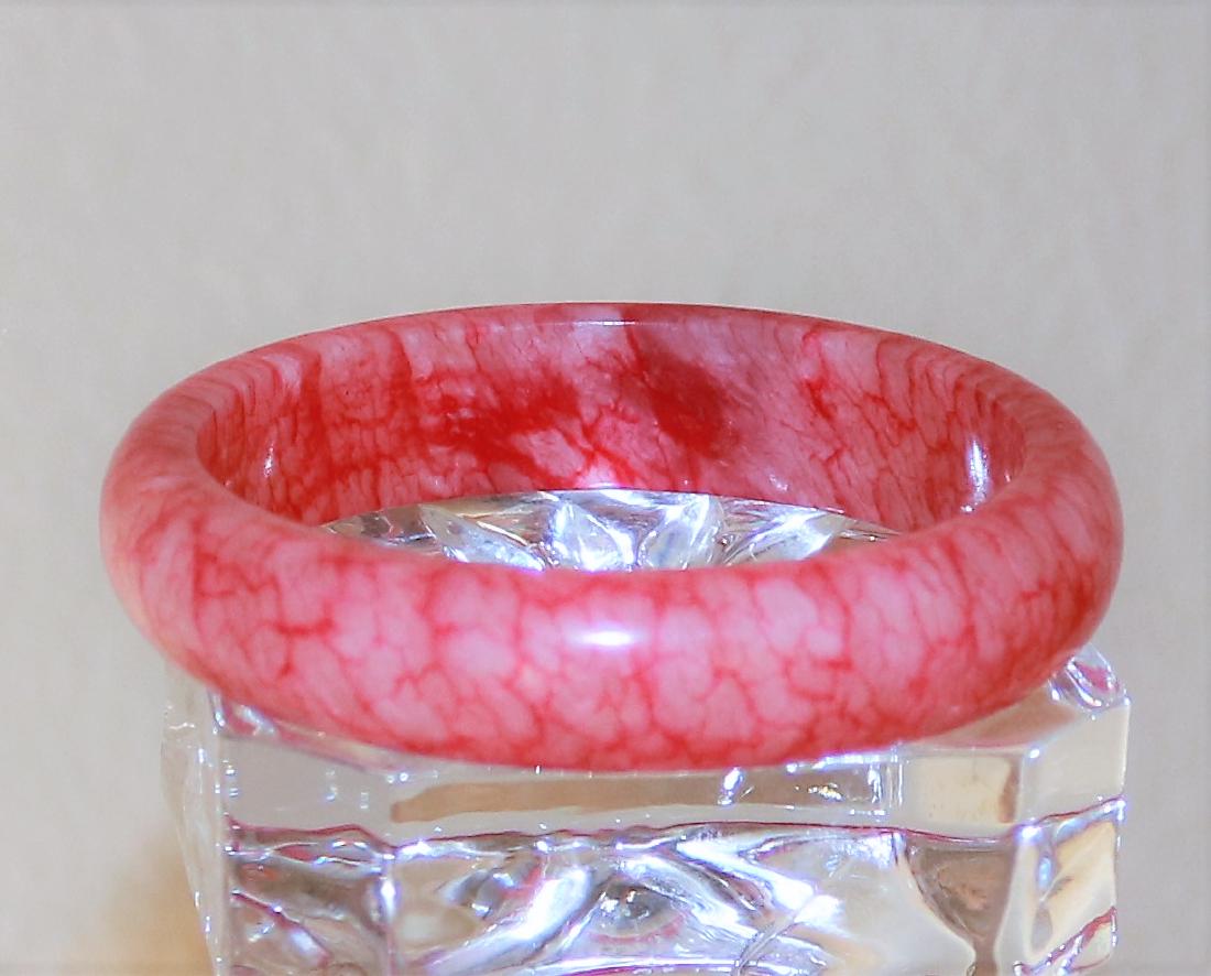 Carved Natural Old Jade Bangle 58mm (1 of 2)
