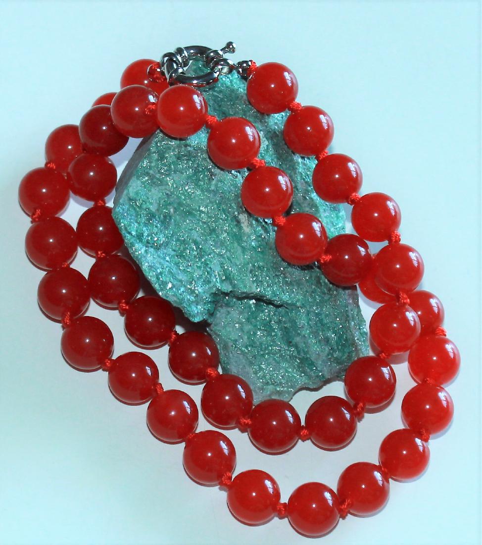 10mm natural red jade hand-carved  Necklaces (1 of 1)