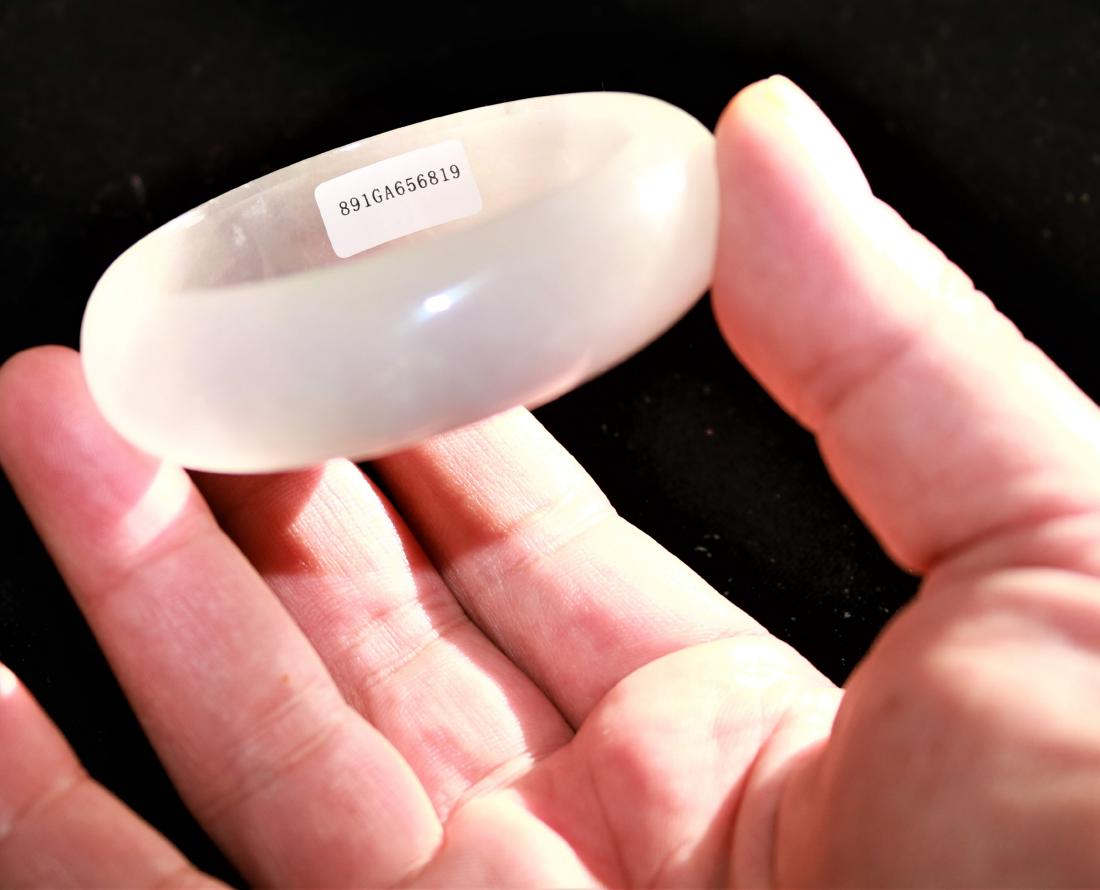 Certified Natural Jadeite Jade Bangle Bracelet (1 of 3)