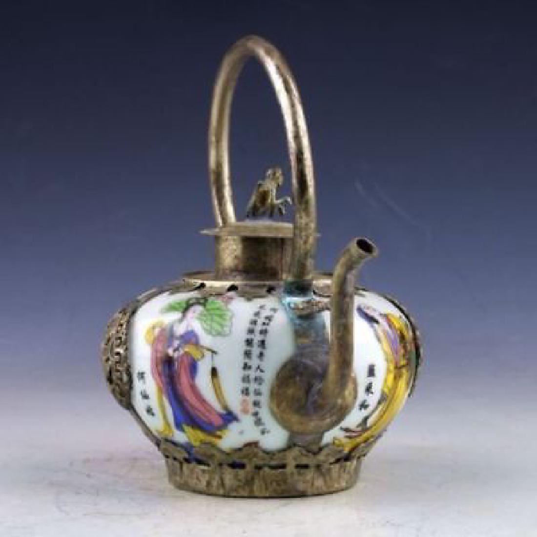 Vintage Ceramic Handpainted Teapot (1 of 3)