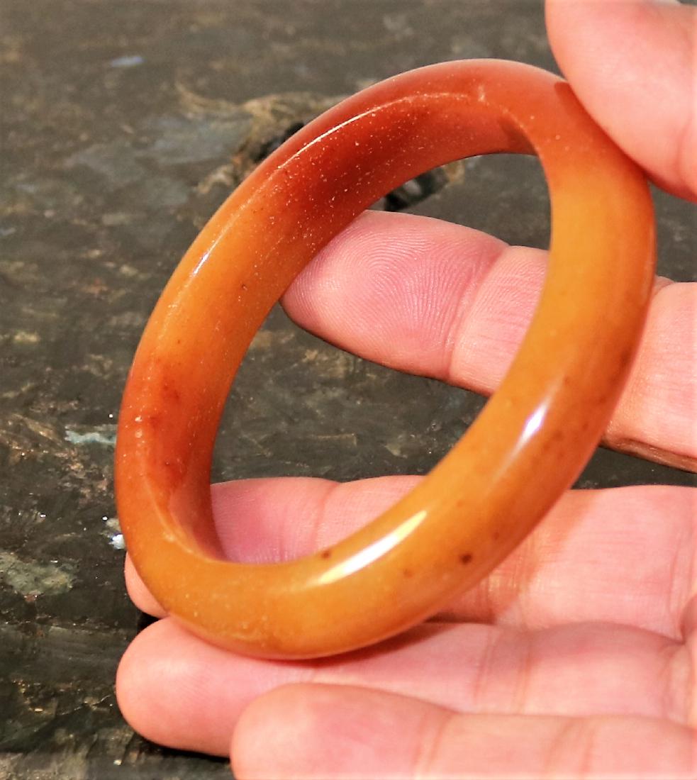 Jade Bangle/Bracelet very fine 100% Carved Natural (1 of 3)