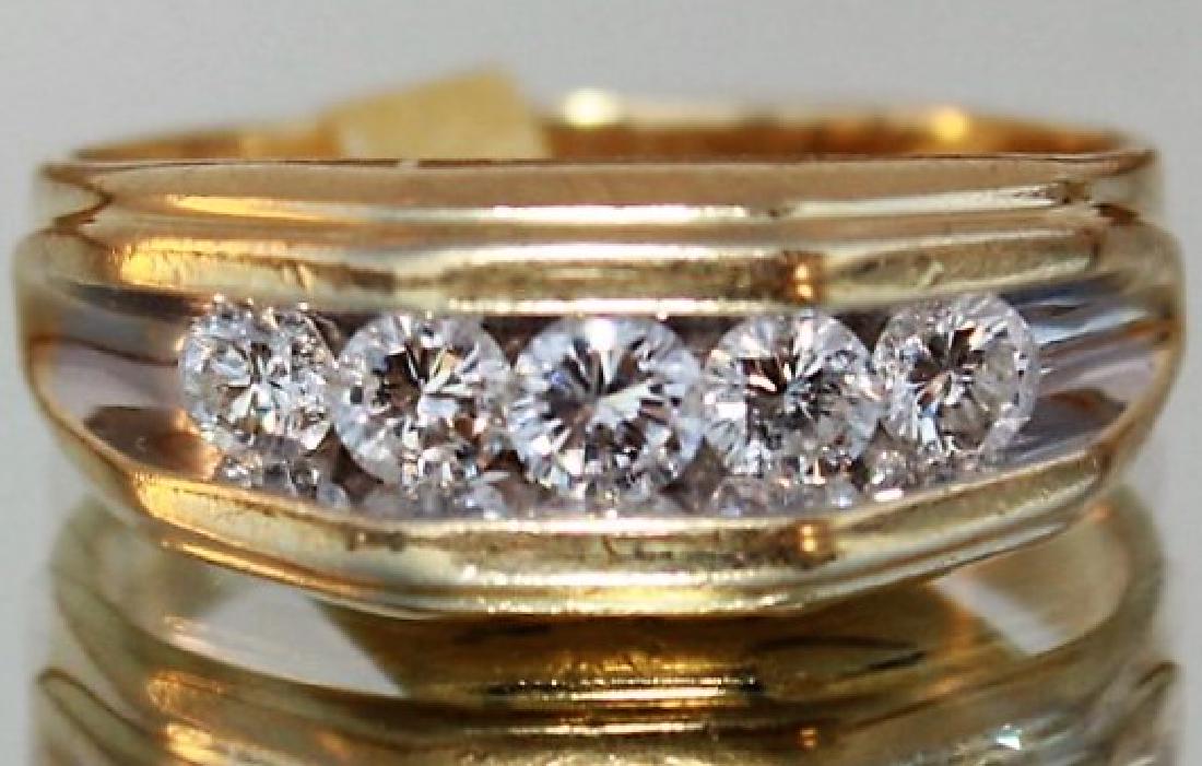 Mens Channel Set Diamond Ring (1 of 2)