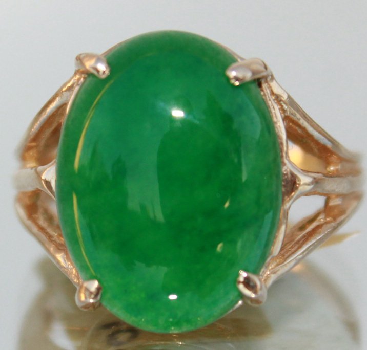 Natural Translucent Jadeite Ladies Ring (1 of 2)
