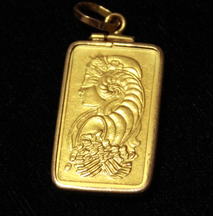 24K Solid Gold Pendant (1 of 2)