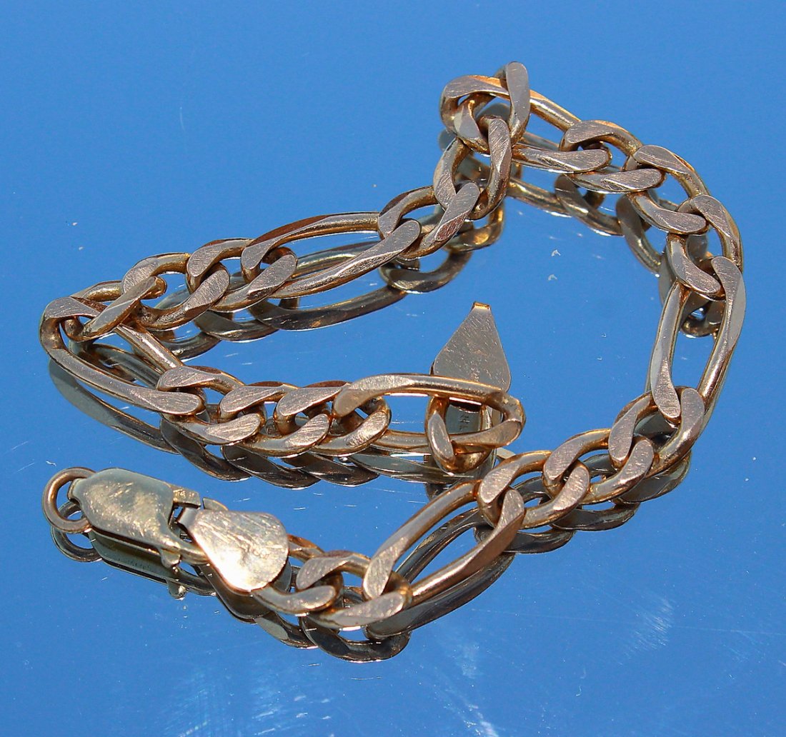 Solid 14K Gold Chainlink Bracelet (1 of 1)