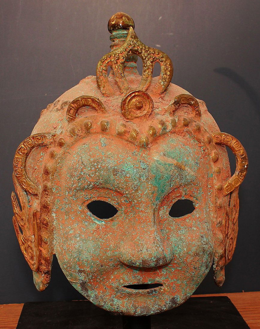 Warring State Gilded Bronze Helmet (1 of 3)