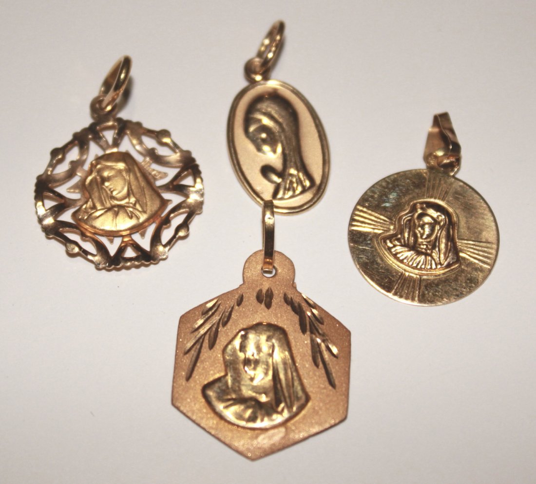 Virgin Mary Pendant Lot of Four (1 of 1)