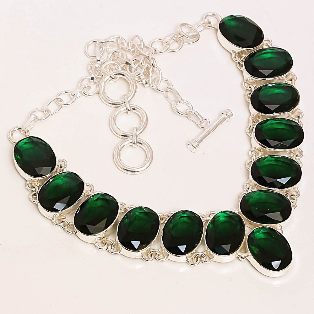Chrome Diopside Sterling Silver Necklace (1 of 1)