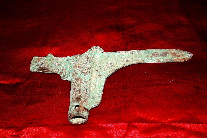 Ancient Bronze Carved Weaponry (1 of 2)