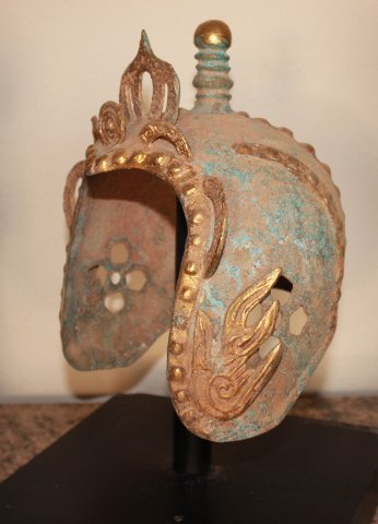 ancient Gilded Bronze Helmet (1 of 3)
