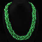 671.45 CTS NATURAL GREEN EMERALD ROUND BEADS NECKLACE (1 of 2)