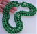 3 Strands Natural 8mm Green Jade Jadeite Round Gemstone