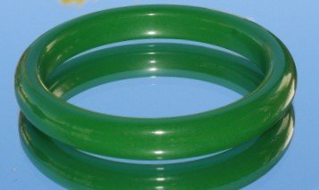 Natural Green Jade Jadeite Bangle Bracelet (1 of 1)