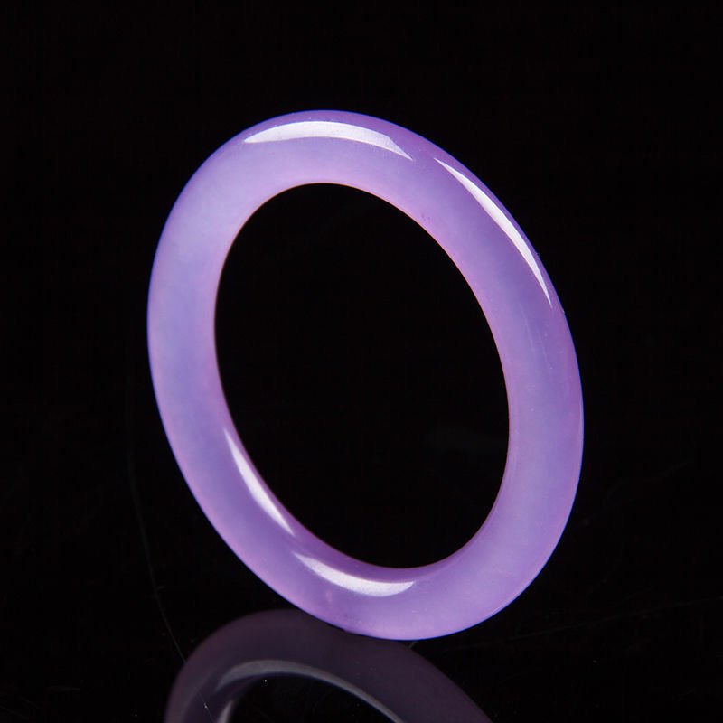 Certified 100% Natural purple Jade Bangle Bracelet (1 of 3)